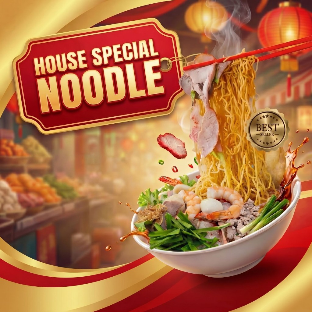 Special Dry Noodles (Mì Khô Đặc Biệt) at Dìn Ký 2